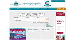 Desktop Screenshot of communitycollegejobs.ccweek.com